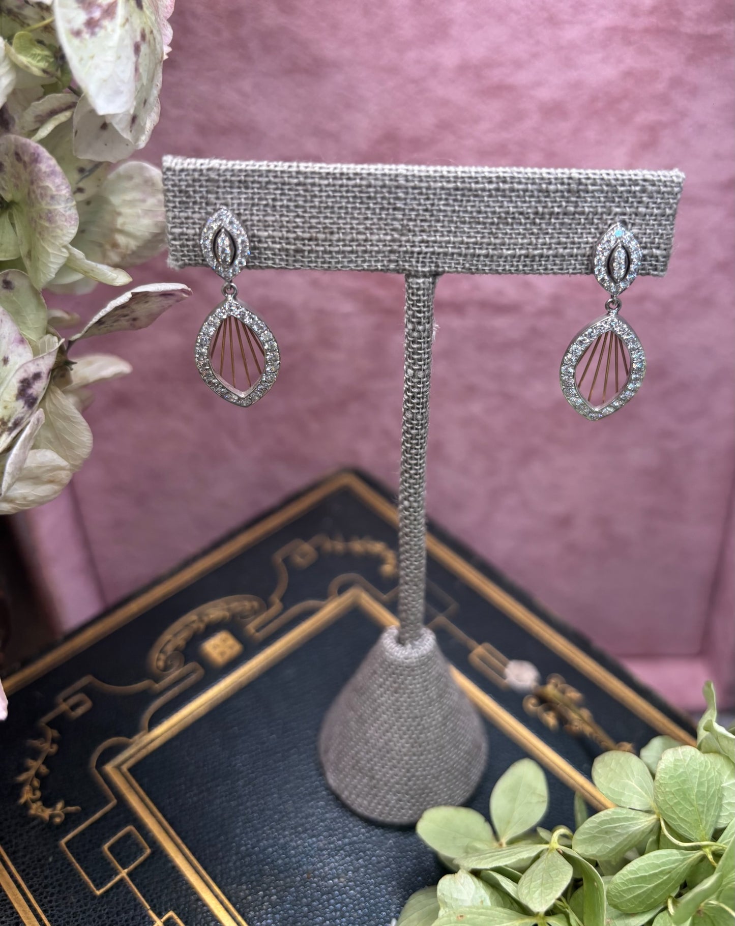 Art Deco Diamond Drop Earrings