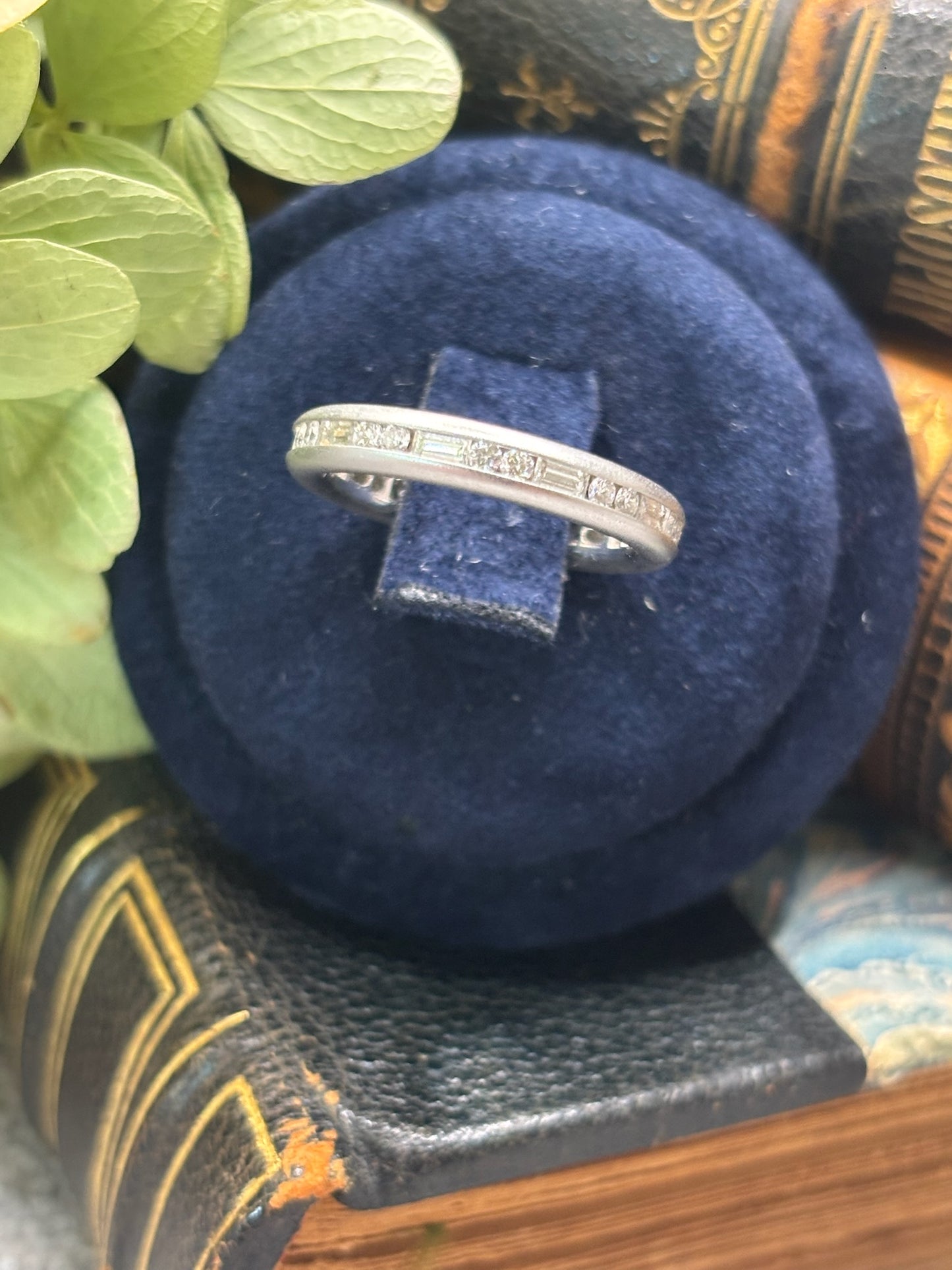 Diamond baguette band
