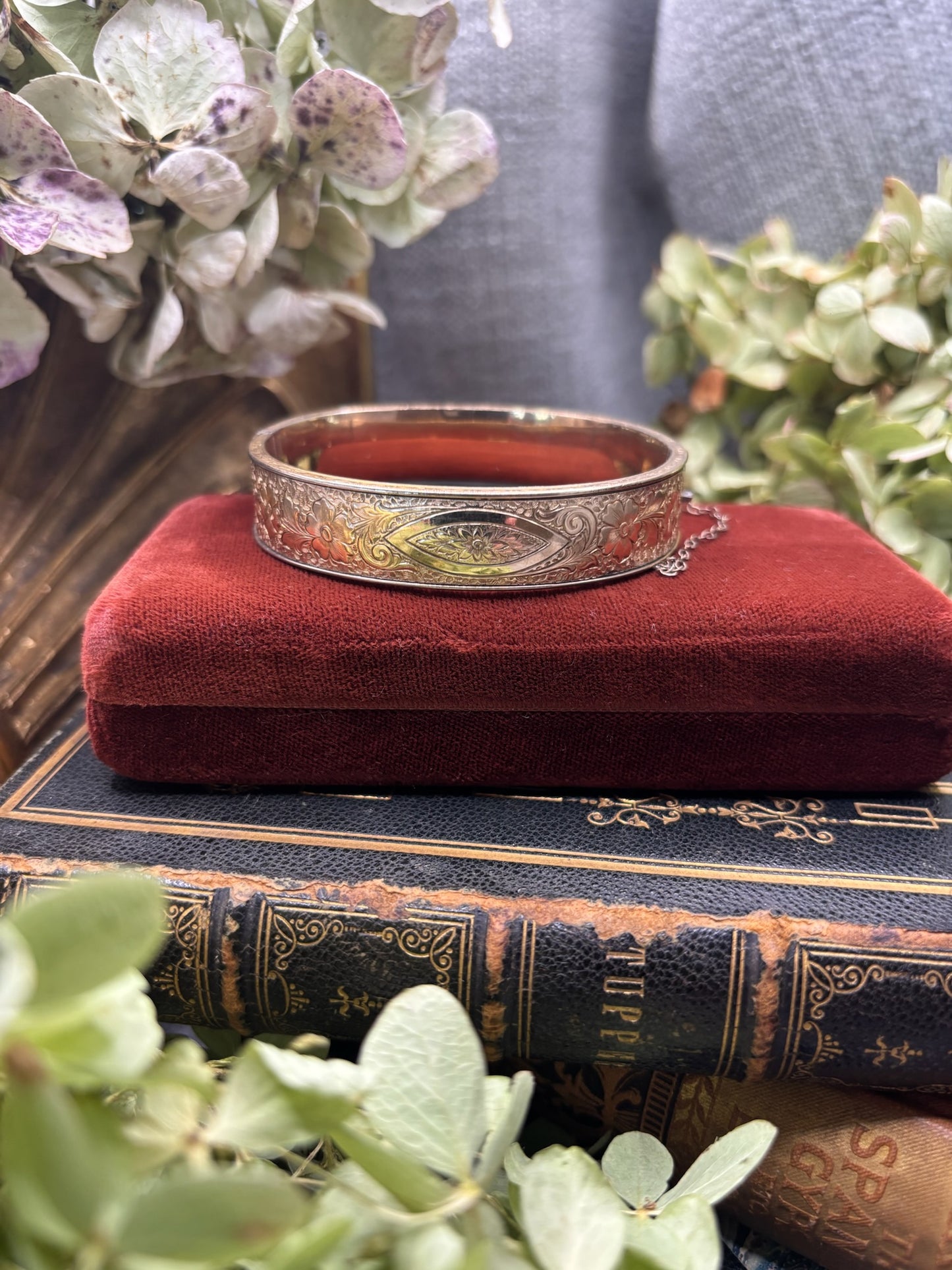 Antique Gold Filled Bangle Bracelet