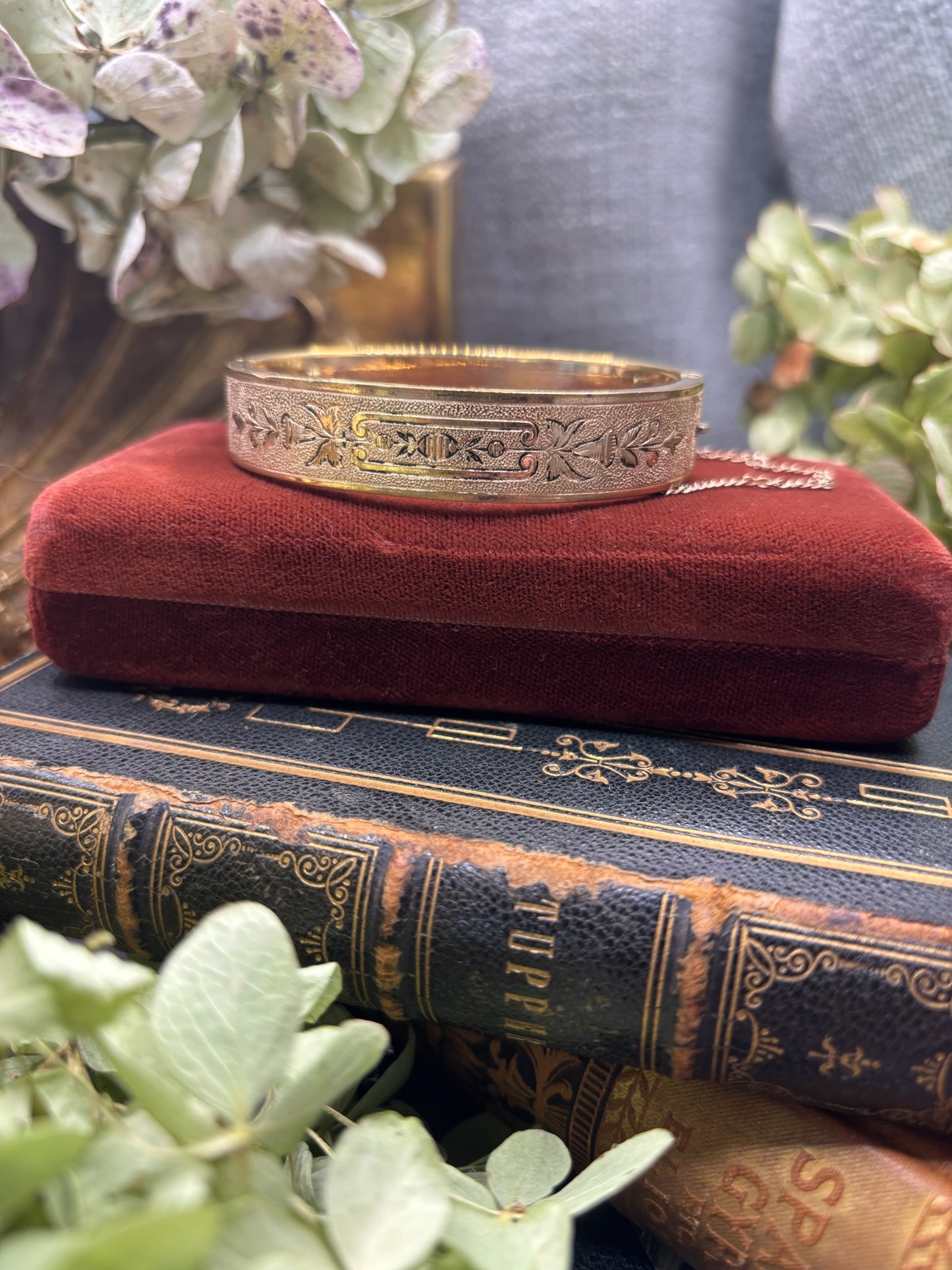 Antique Gold Filled Bangle Bracelet