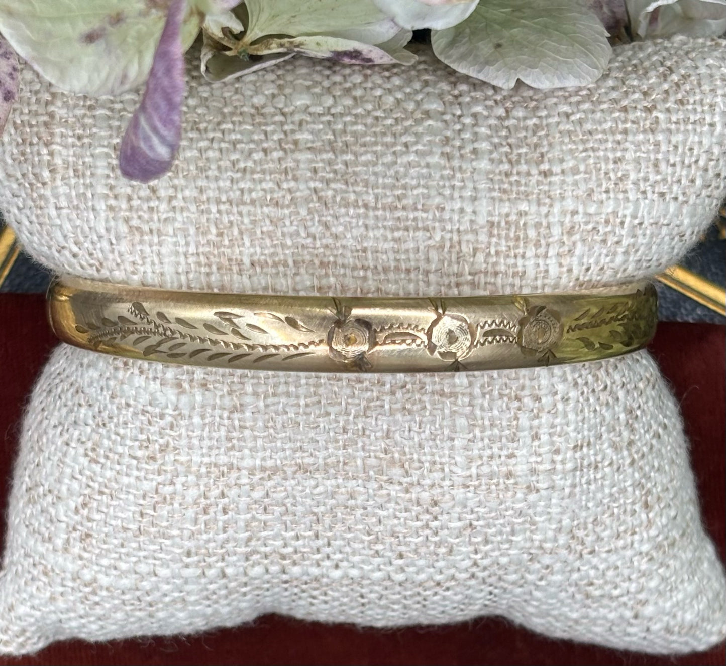 Antique Gold Filled Bangle Bracelet