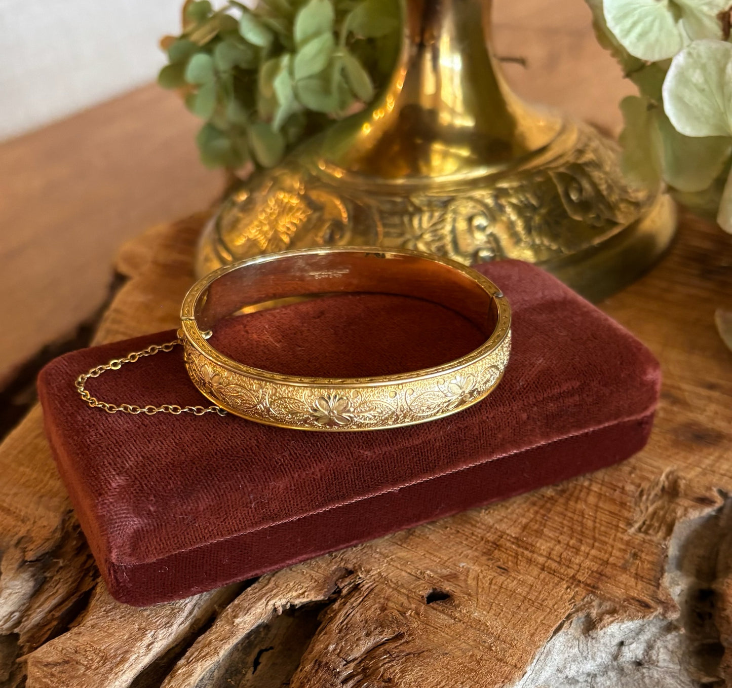 Antique Gold Filled Bangle Bracelet