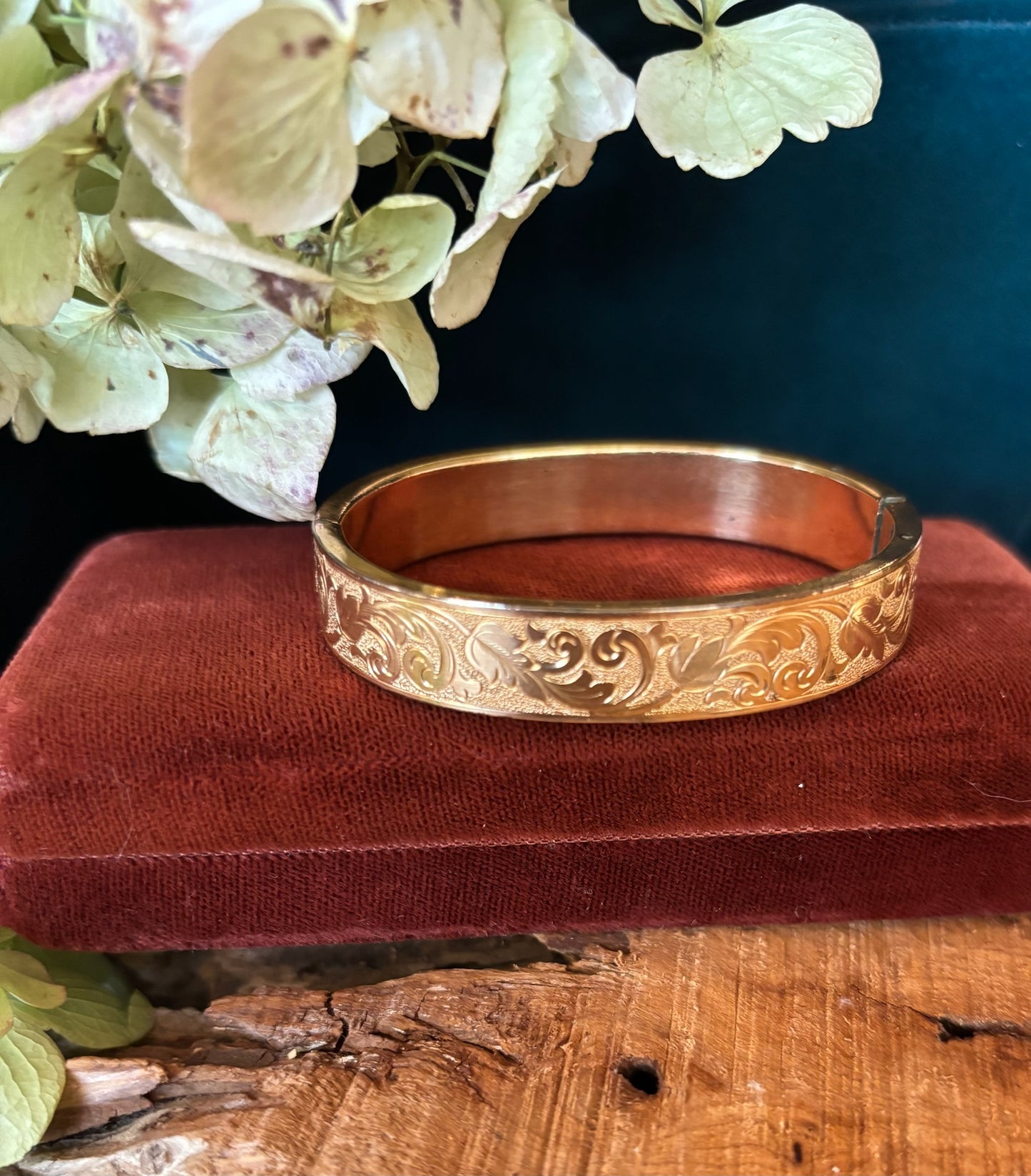 Antique Gold Filled Bangle Bracelet