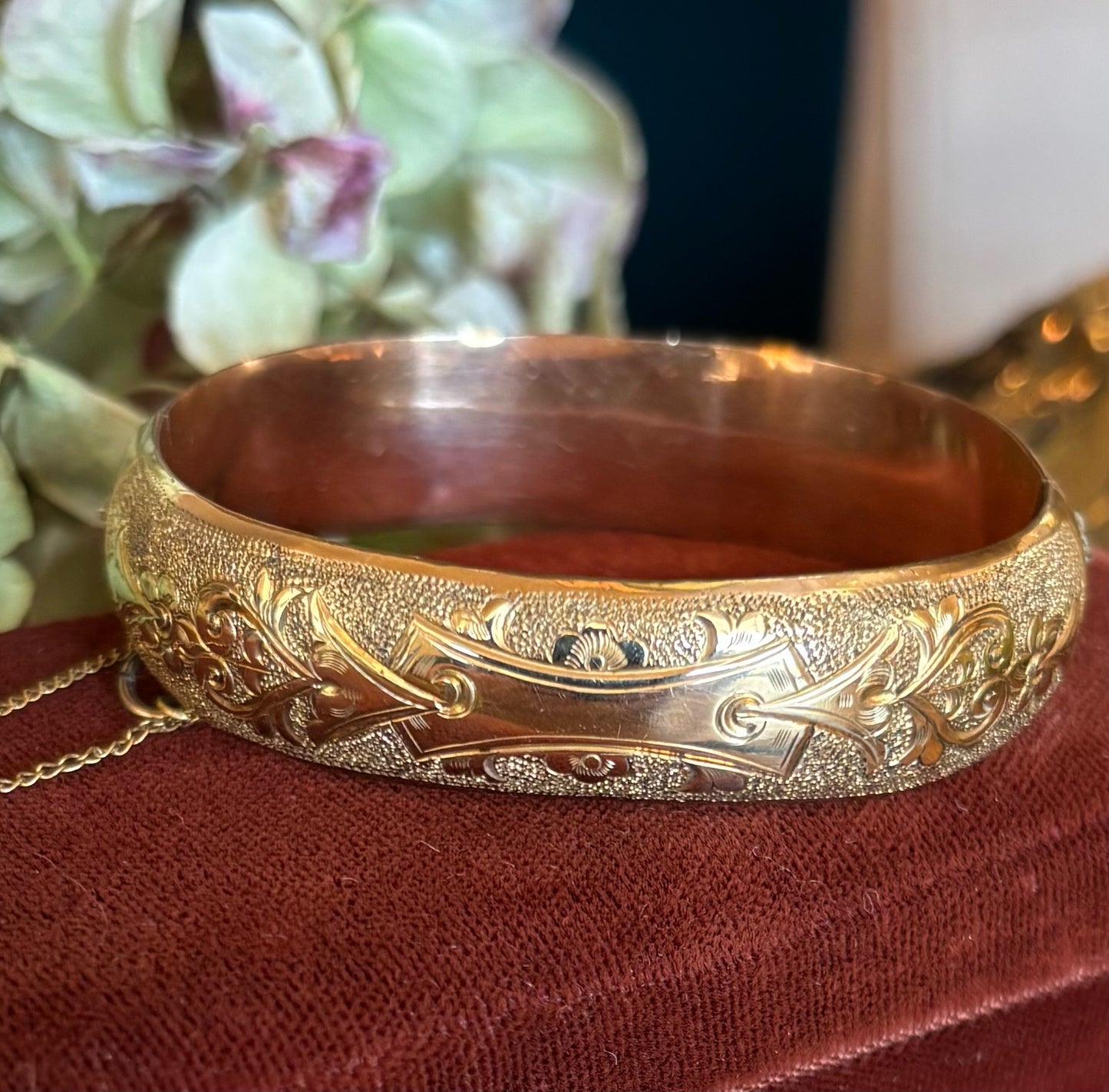 Antique Gold Filled Bangle Bracelet