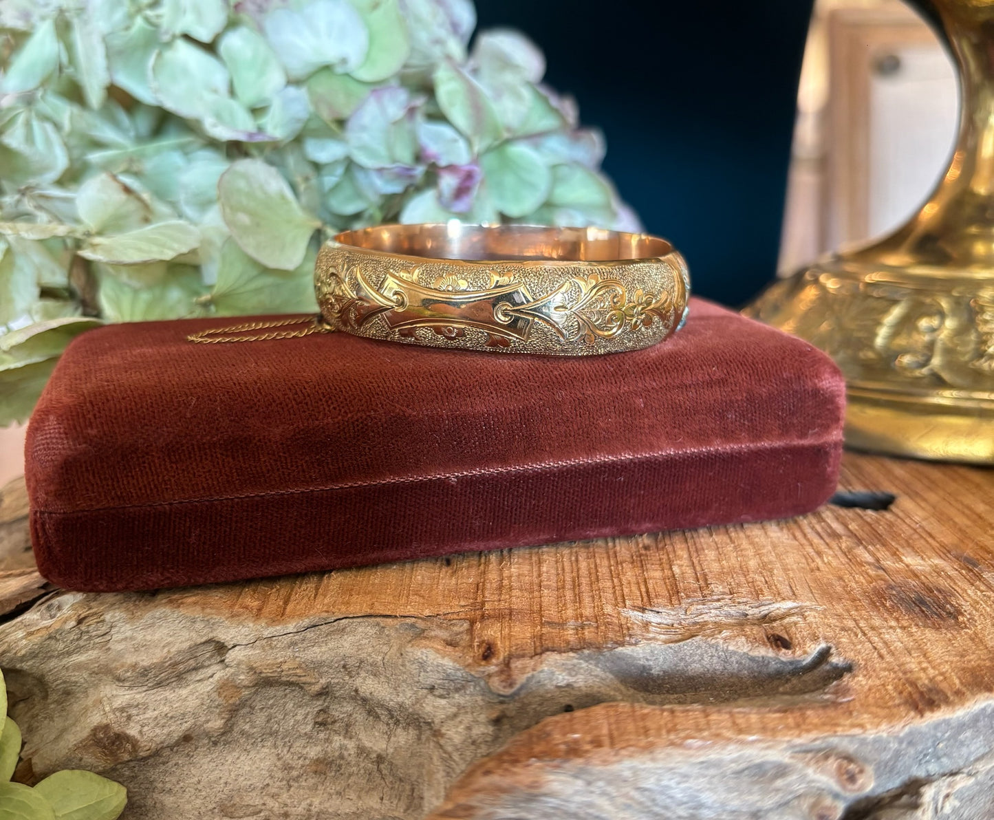 Antique Gold Filled Bangle Bracelet
