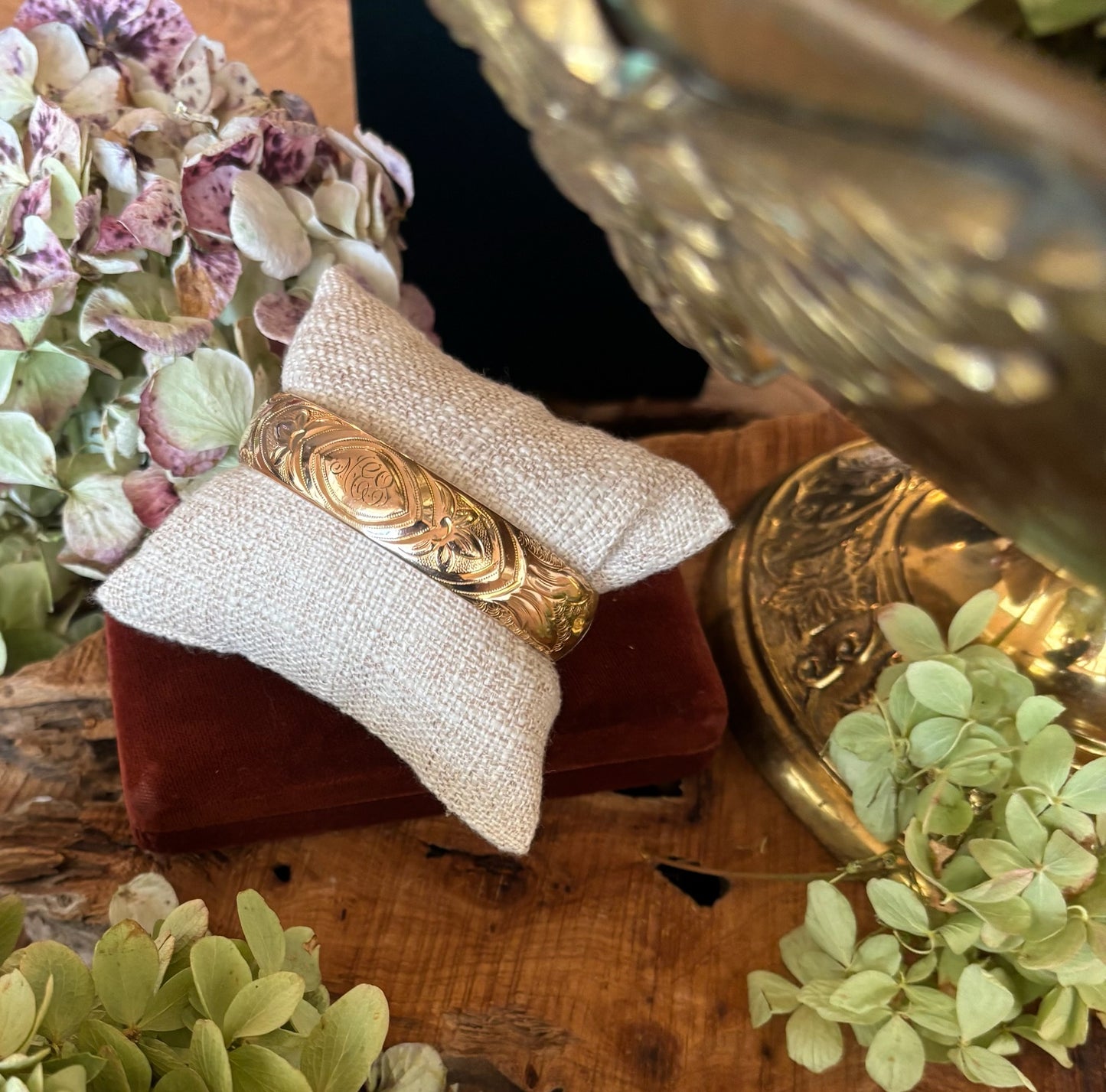 Antique Gold Filled Bangle Bracelet