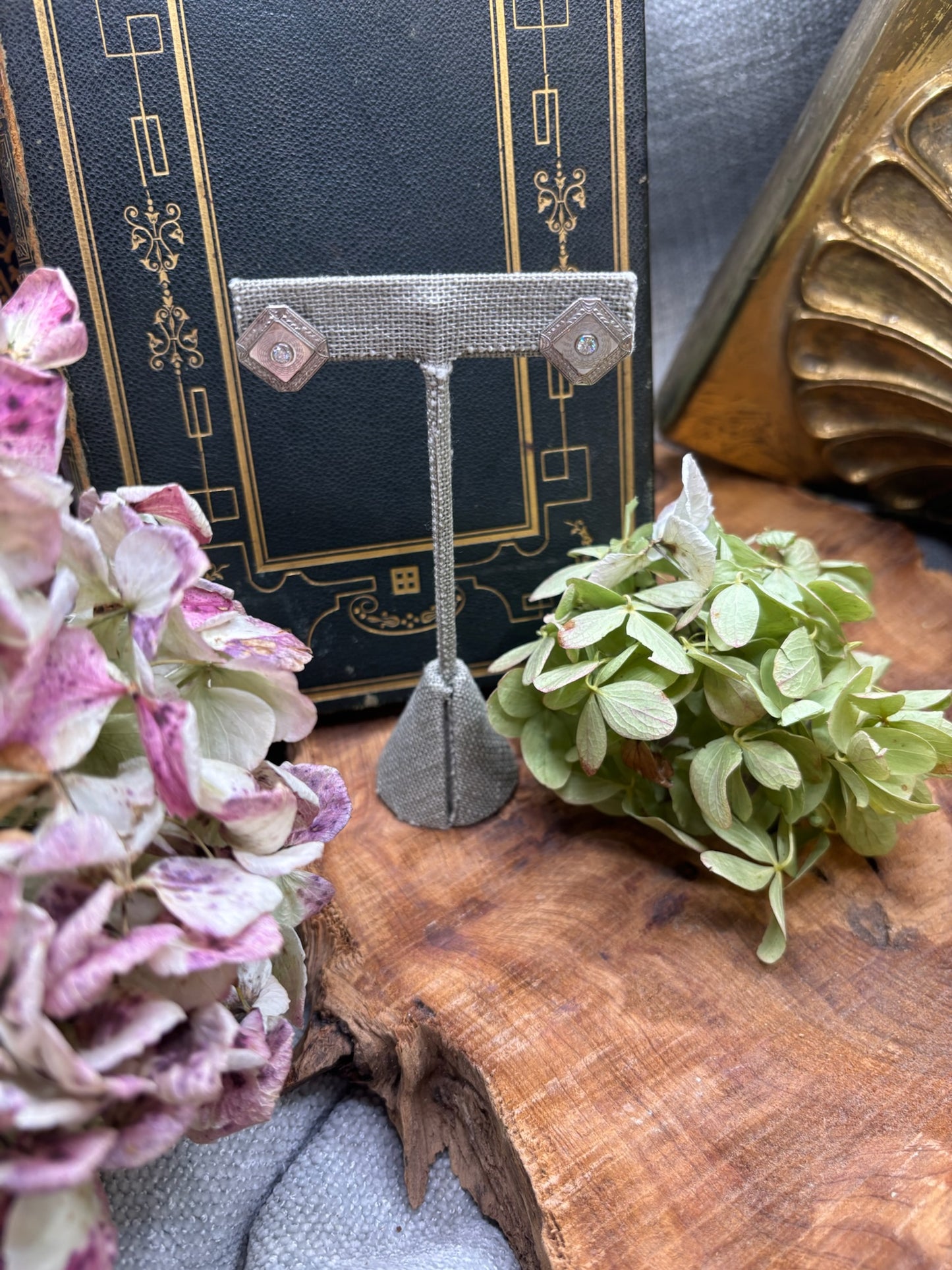 Art Deco Diamond Earrings