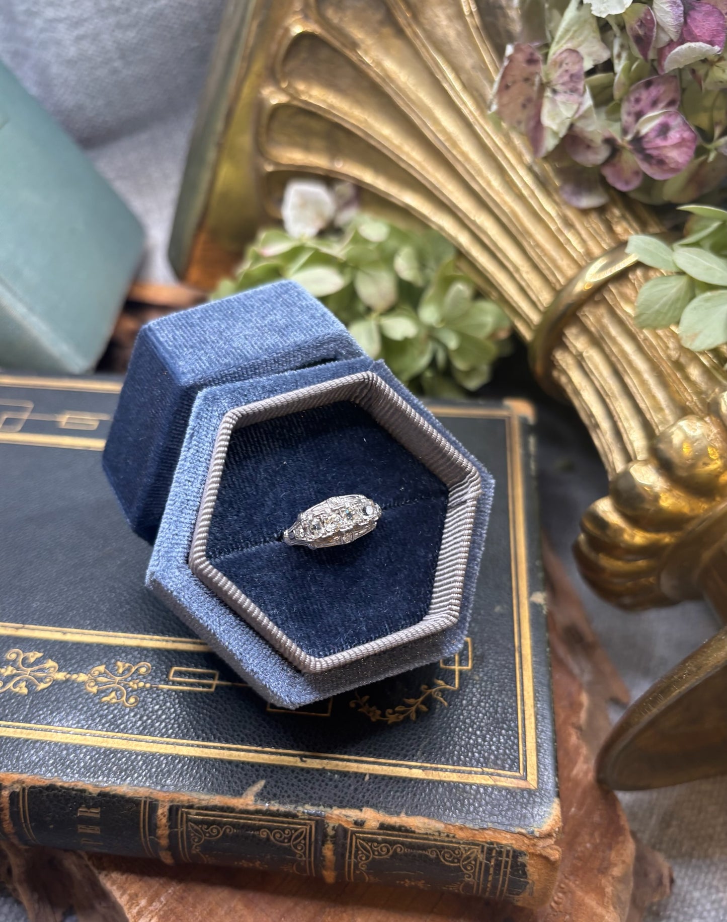 4 Diamond Estate Ring