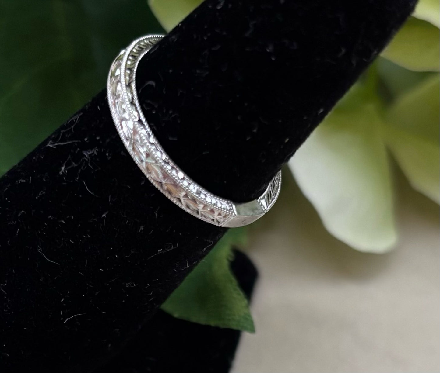 Hand Engraved Band Ring