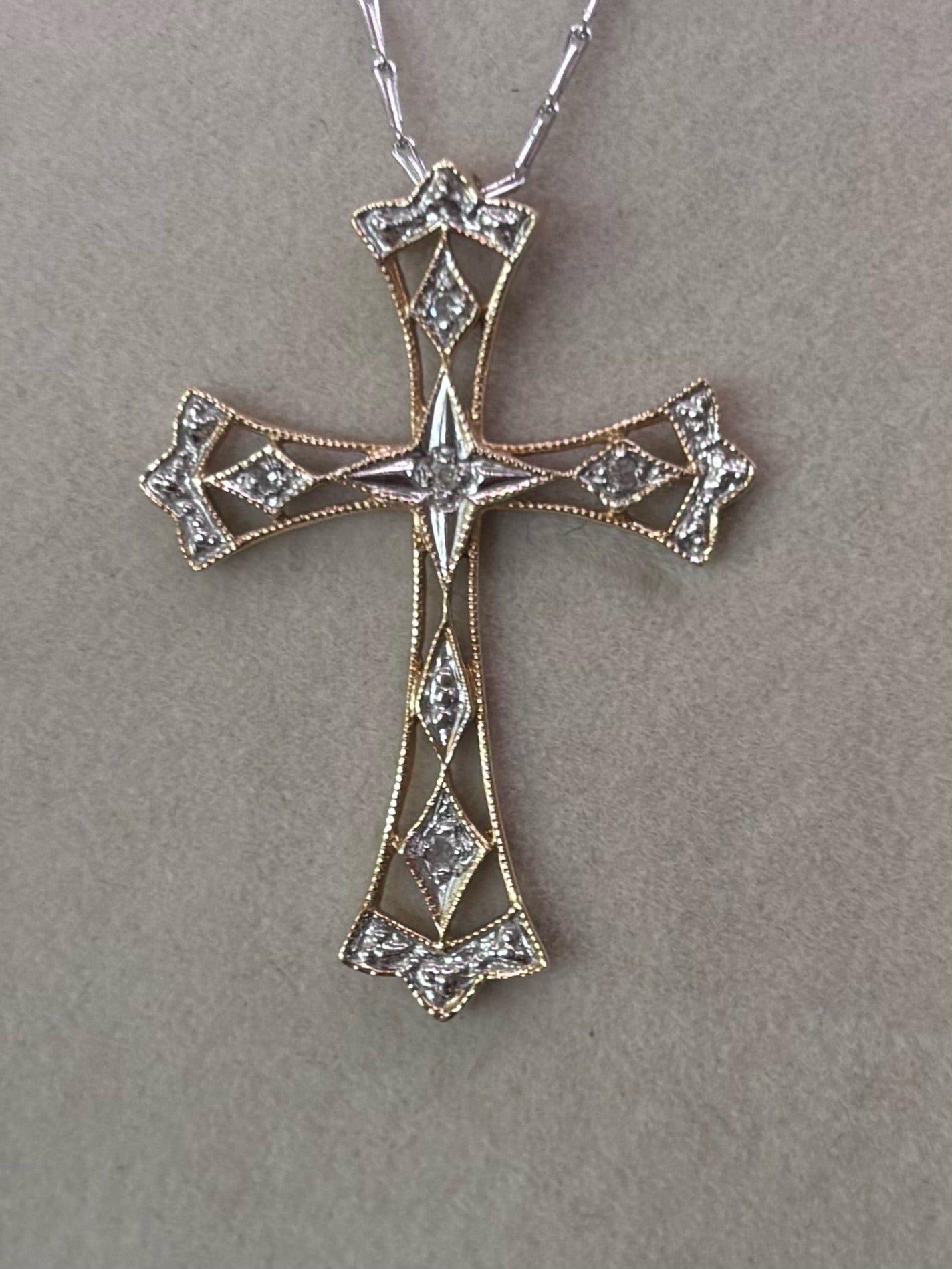 Diamond Filagree Cross