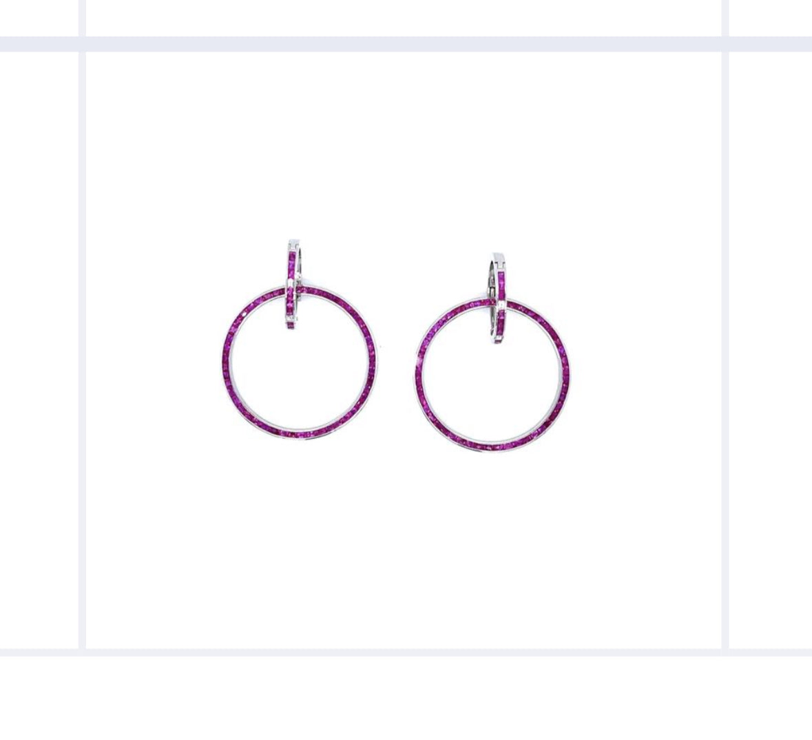 Ruby Double Hoop Earrings