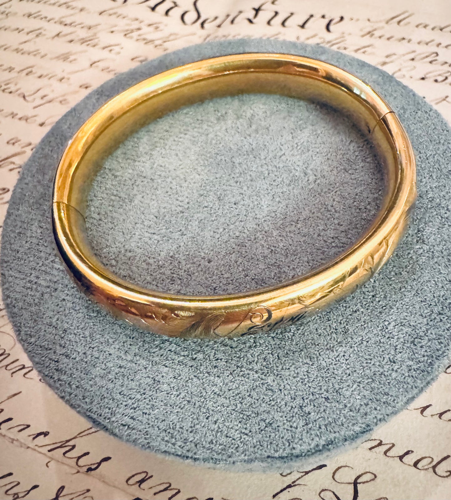 Antique Gold Filled Bangle Bracelet