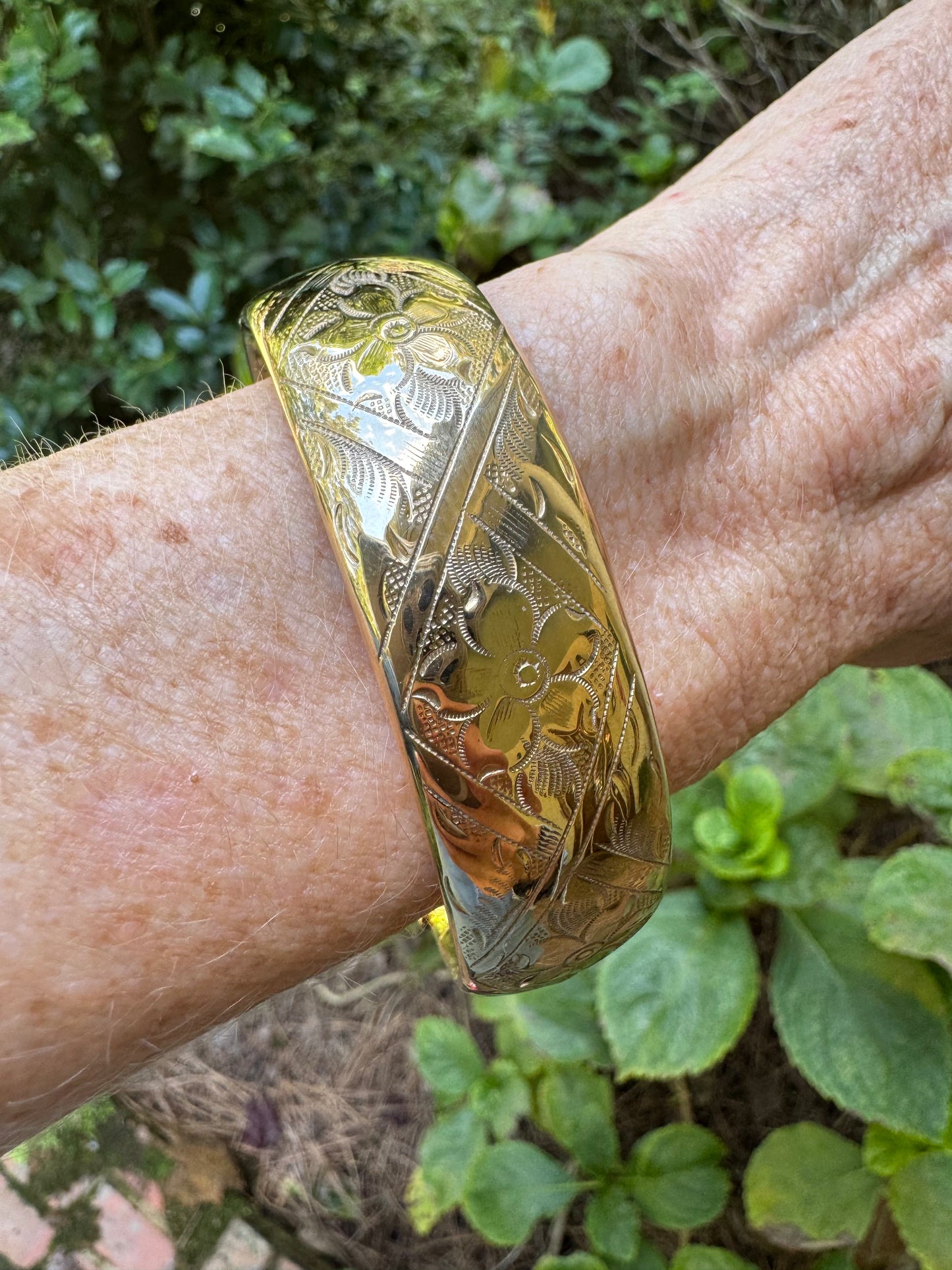 Antique Gold Filled Bangle Bracelet