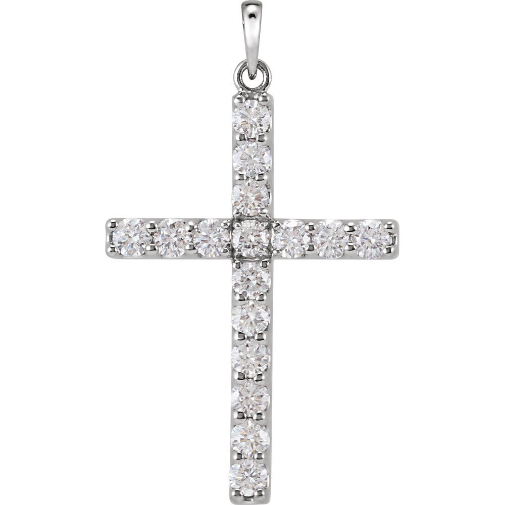 Diamond Cross Pendant Necklace