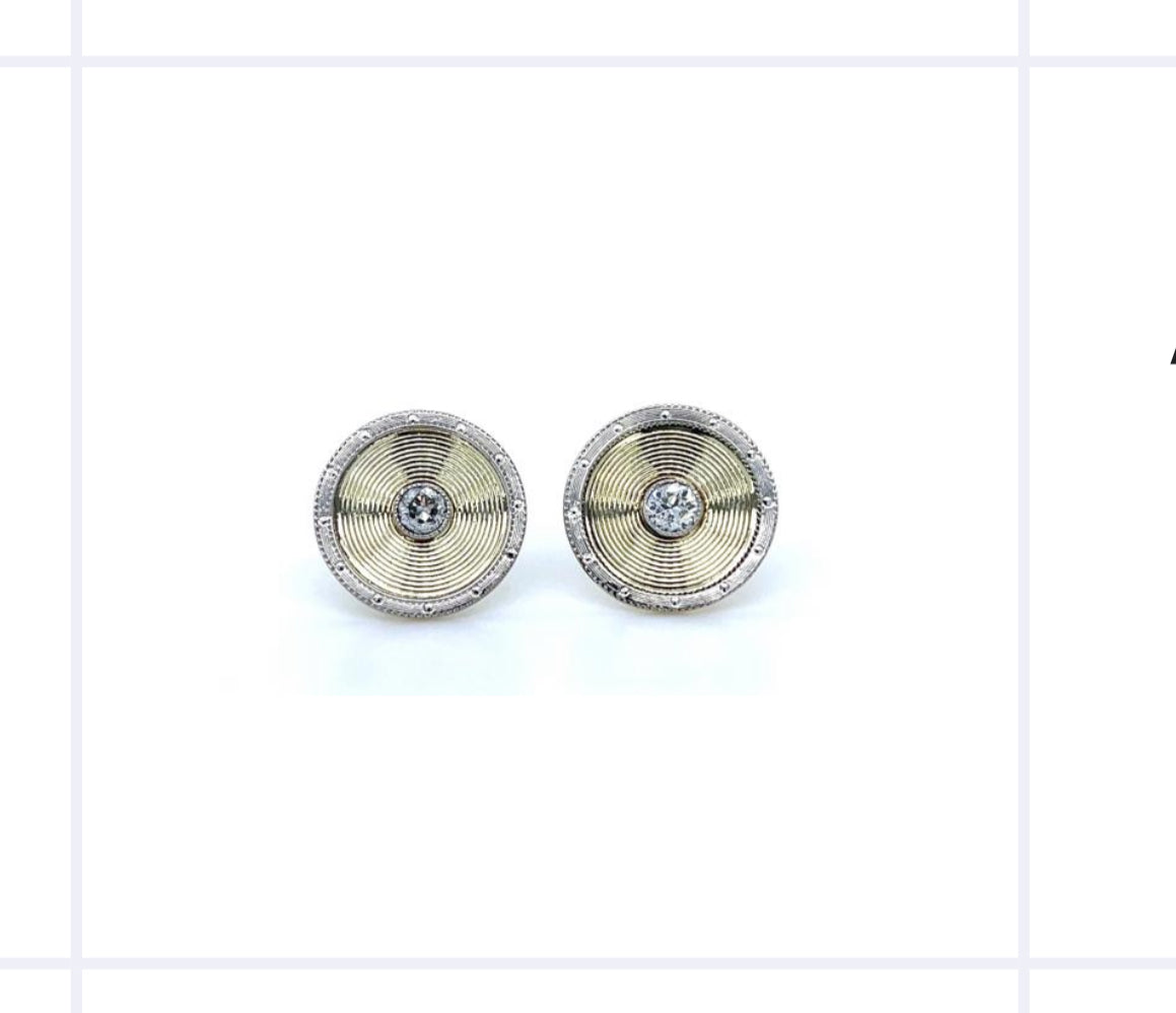 Art deco Diamond and platinum earrings