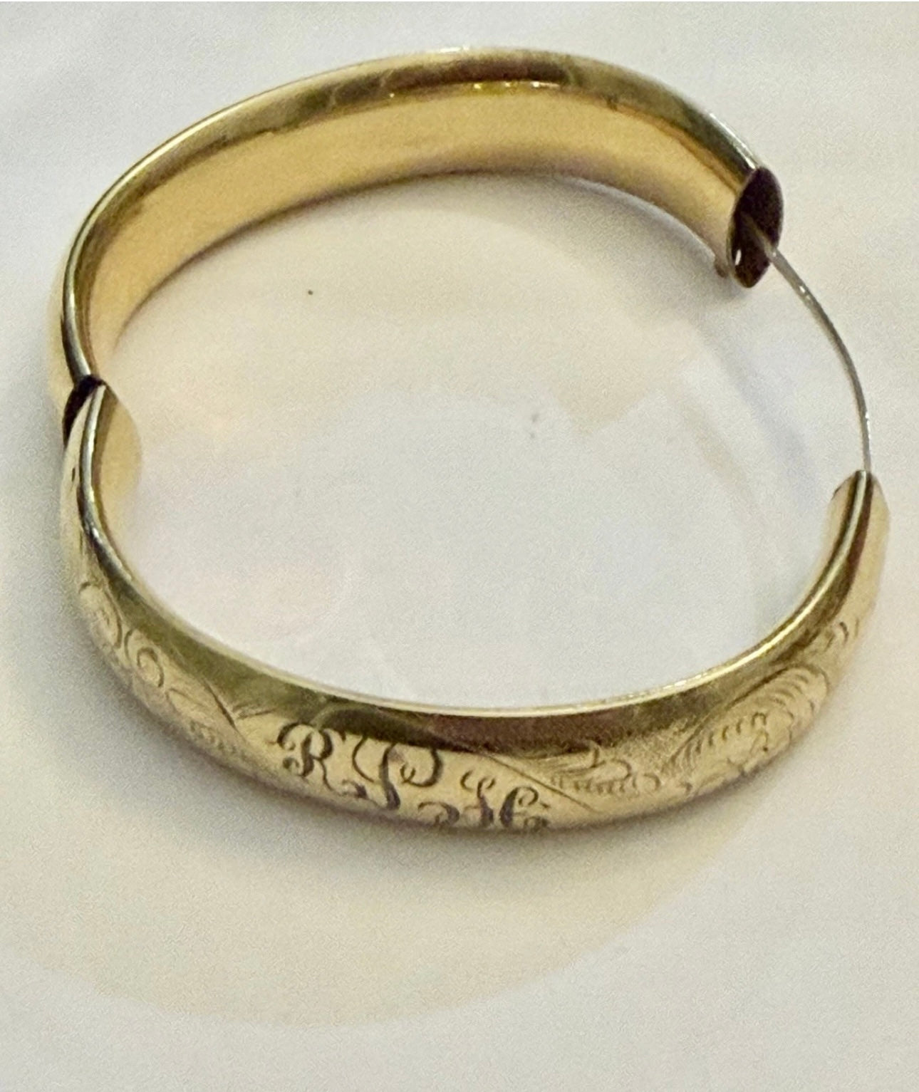 Antique Victorian Gold Filled Bangle Bracelet