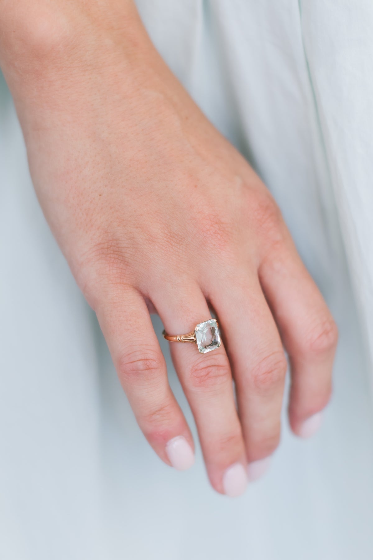 Antique Aquamarine Ring