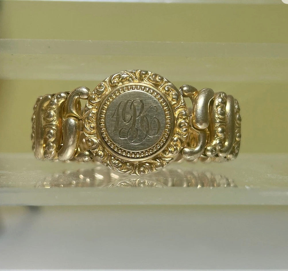 American Queen Sweetheart Expansion Bracelet-Gold Filled
