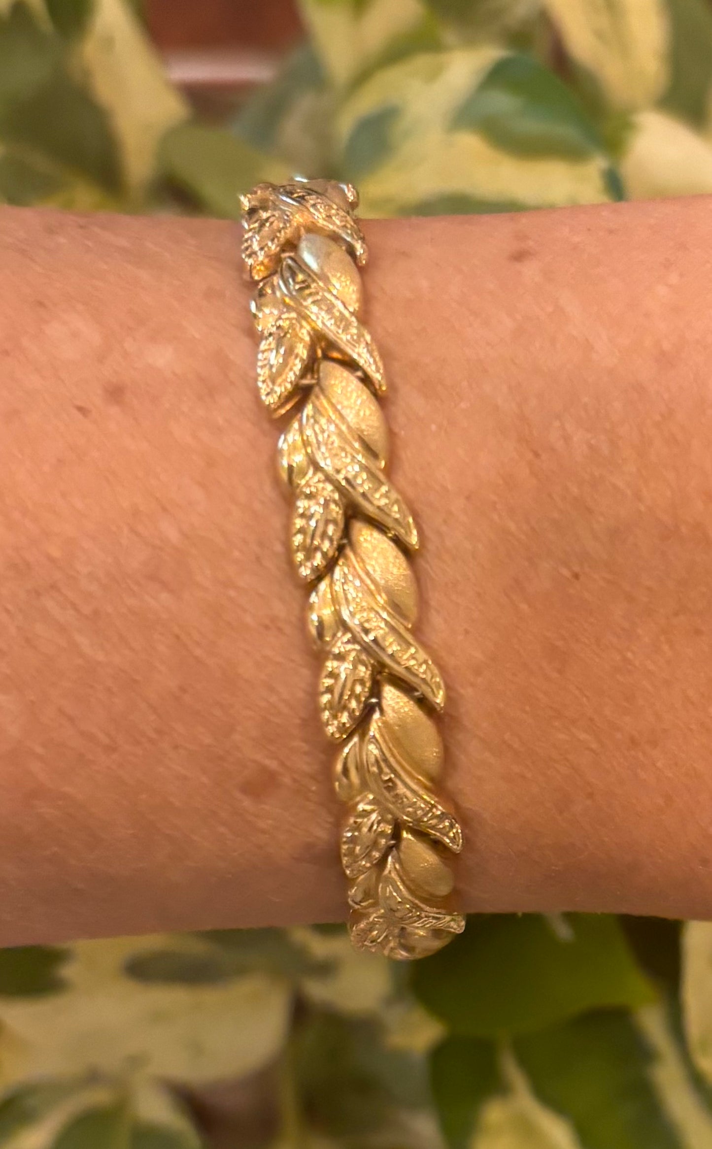 14K wheat Motif Bracelet