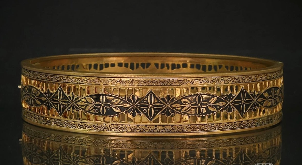 Victorian Gold Filled Bangle Bracelet