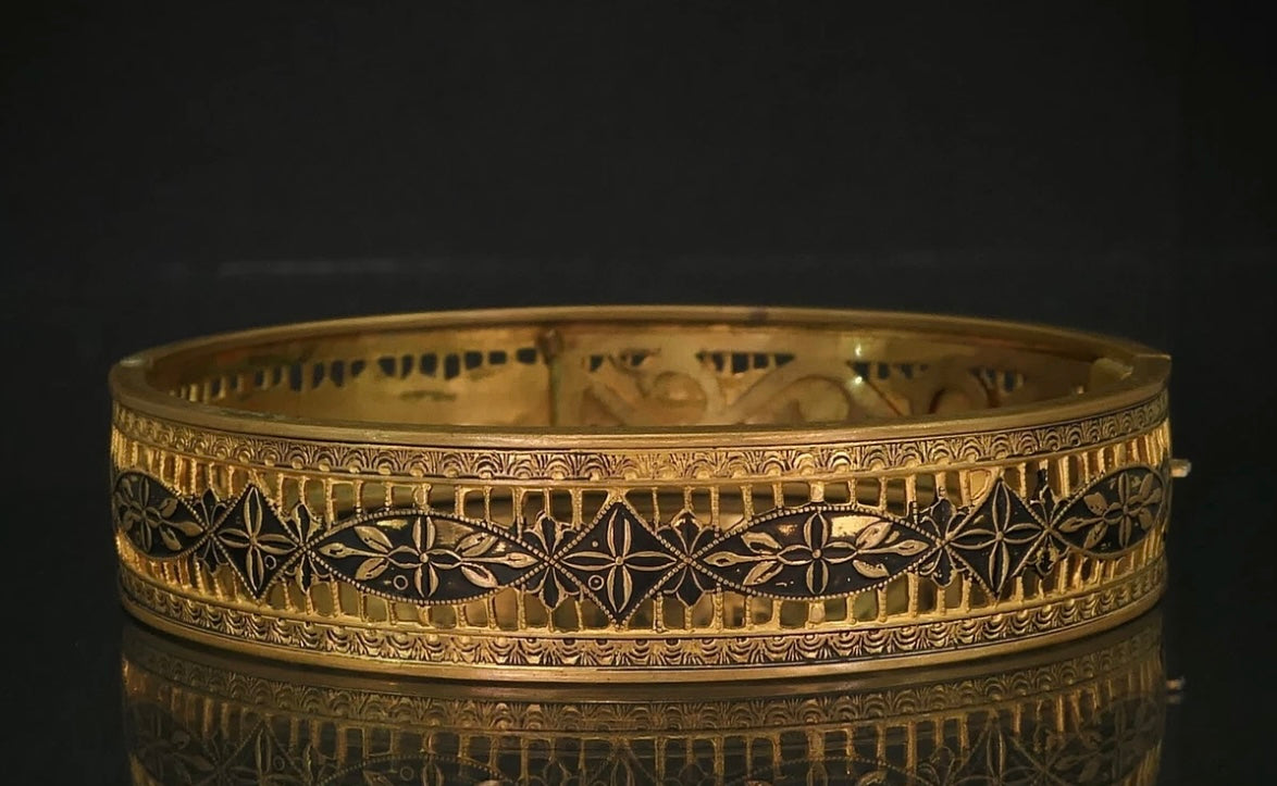 Victorian Gold Filled Bangle Bracelet