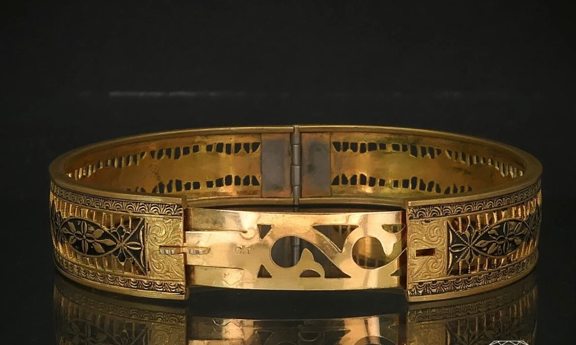 Victorian Gold Filled Bangle Bracelet