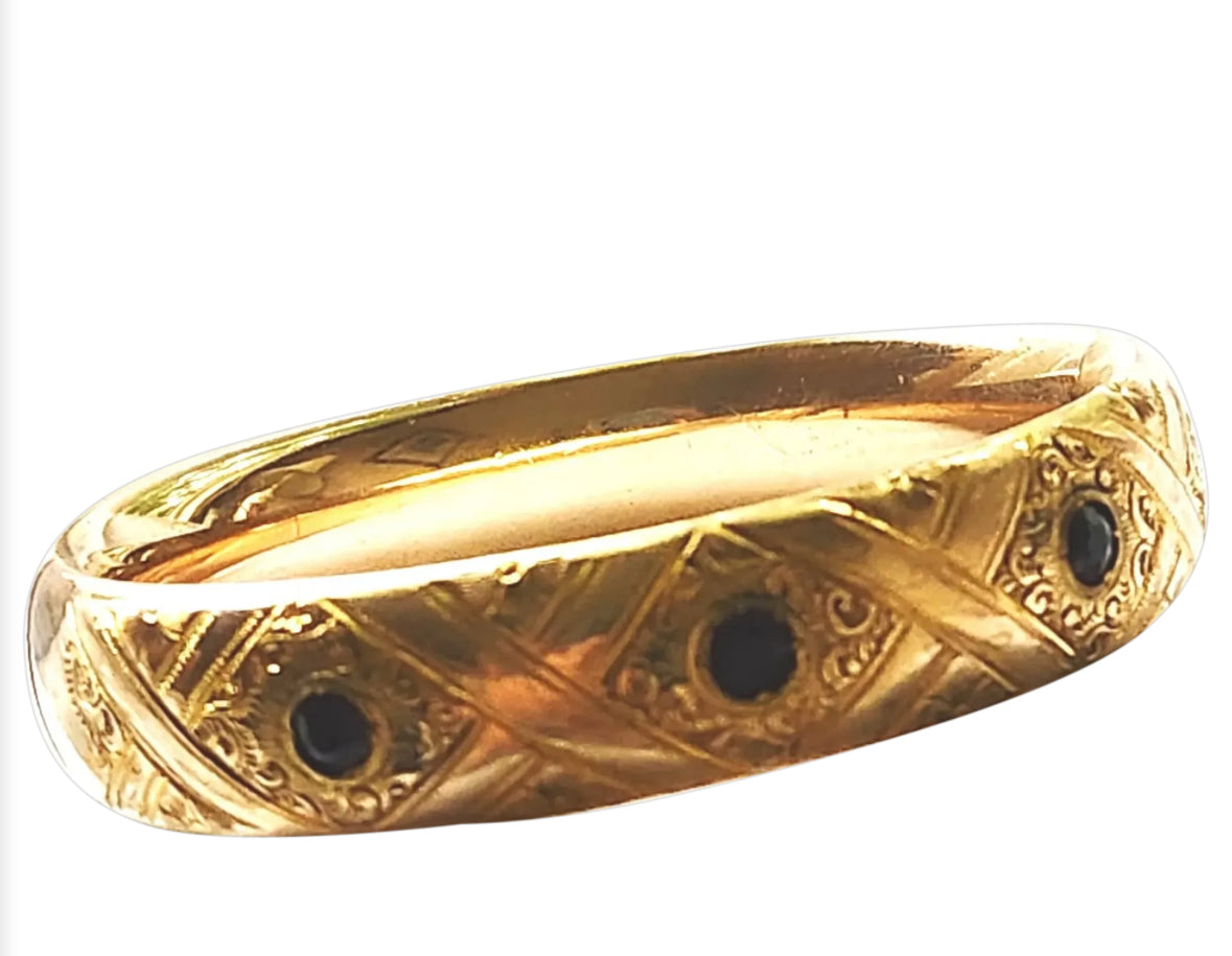 Antique Gold Filled Bangle Bracelet