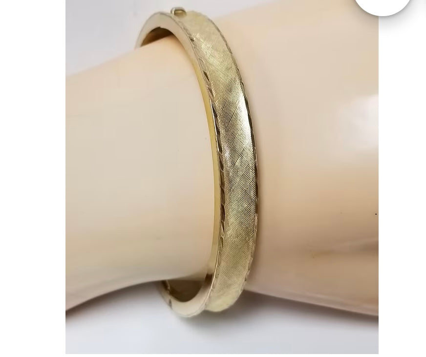 Antique Gold Filled Bangle Bracelet