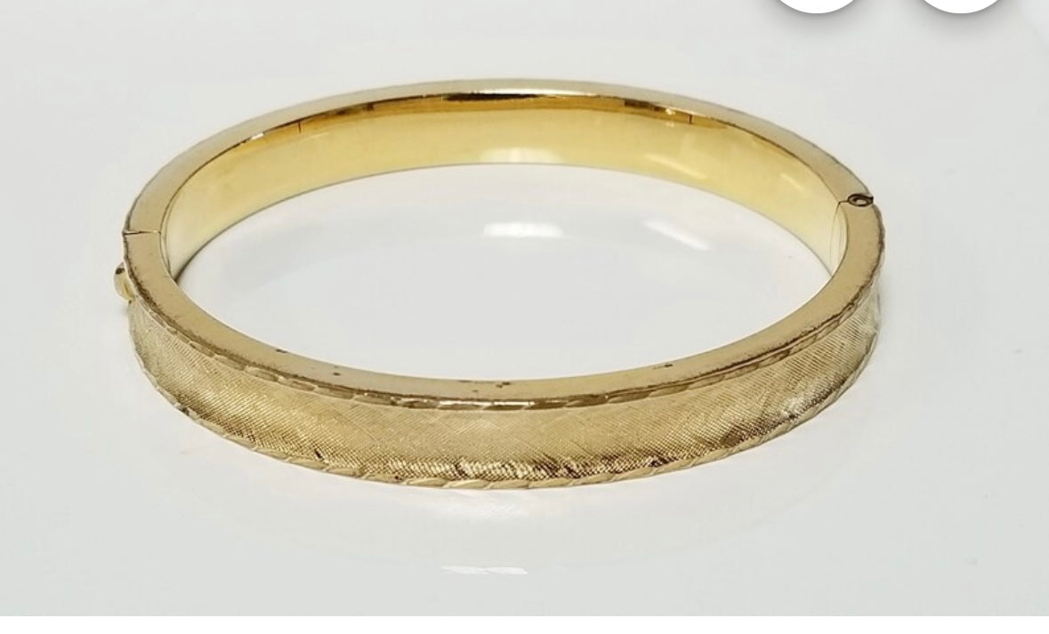 Antique Gold Filled Bangle Bracelet