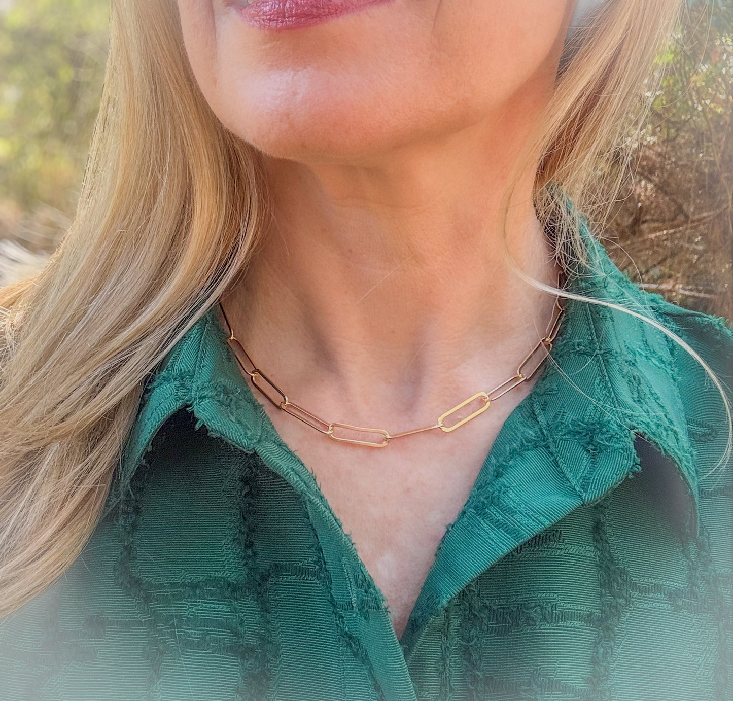 Large Paperclip Necklace