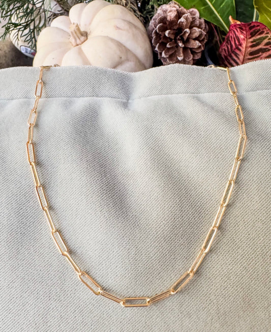 Small Paperclip Necklace