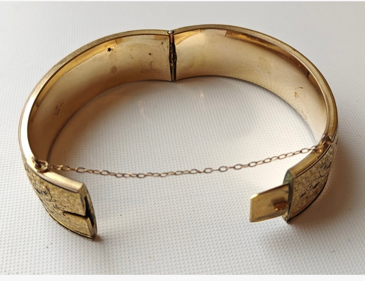 Vintage Gold Filled Bangle Bracelet