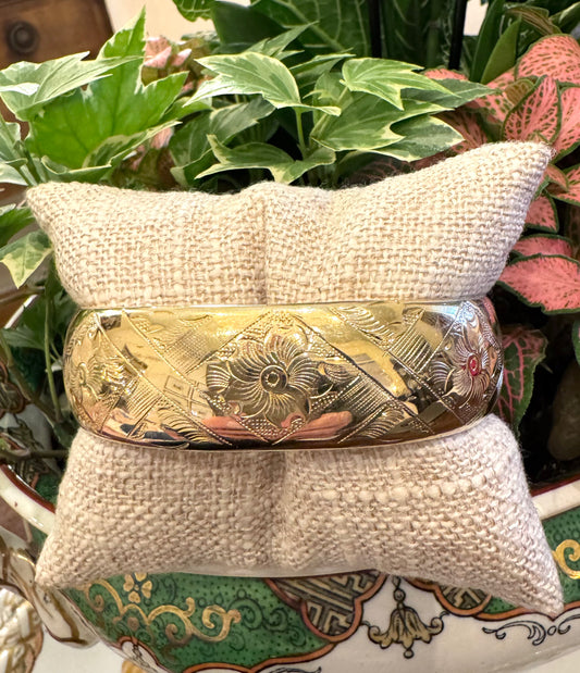 Antique Victorian Gold Filled Bangle Bracelet