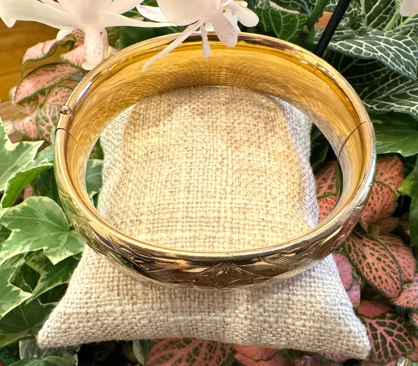 Antique Victorian Gold Filled Bangle Bracelet