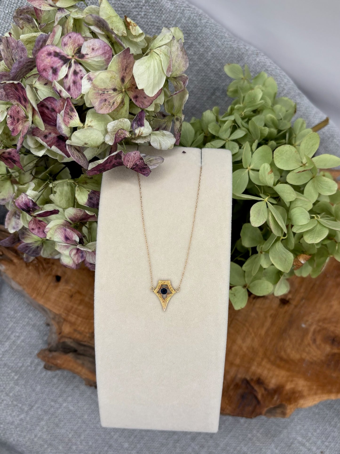 Sapphire Pendant Necklace