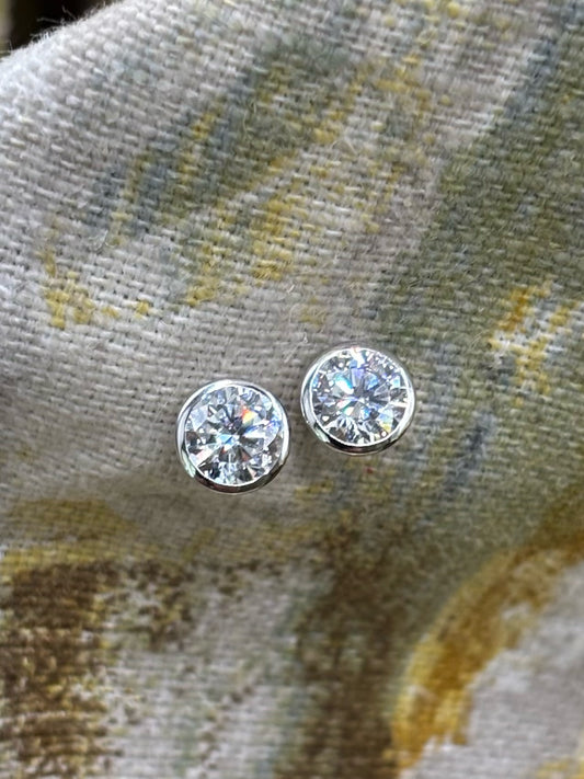 2ct Lab Grown Diamond Earrings