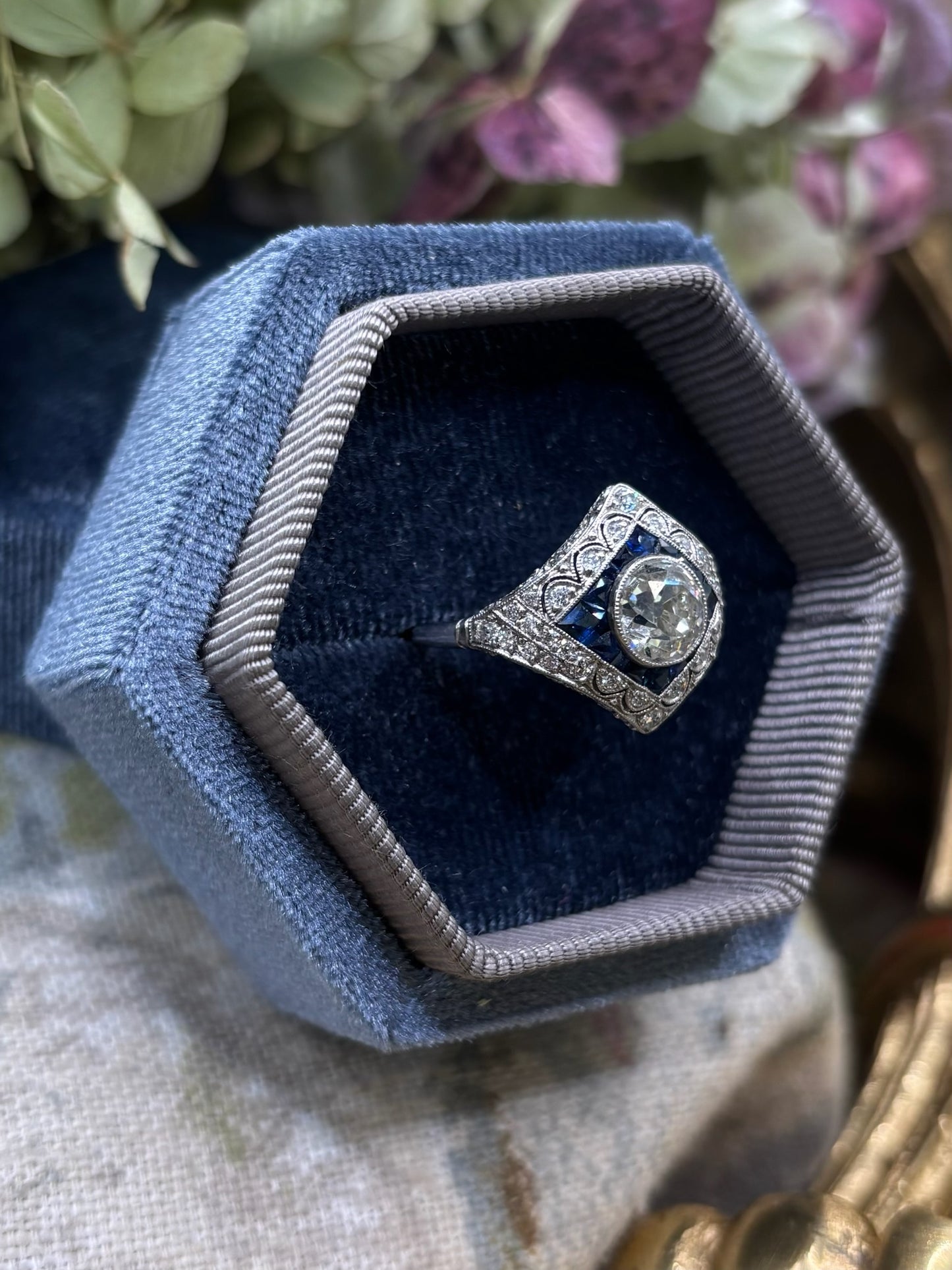 Diamond and Sapphire Ring