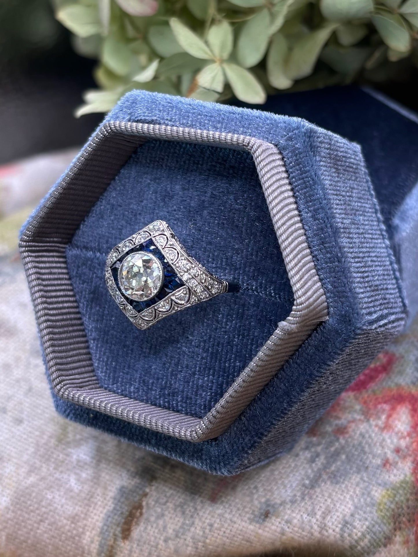Diamond and Sapphire Ring