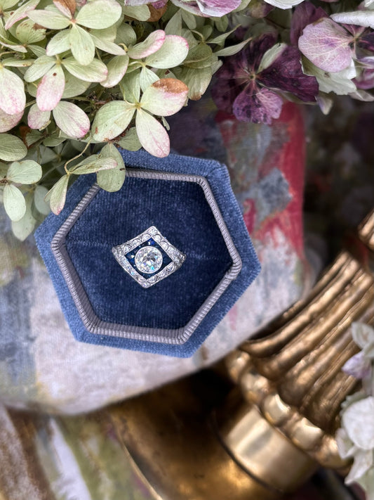 Diamond and Sapphire Ring