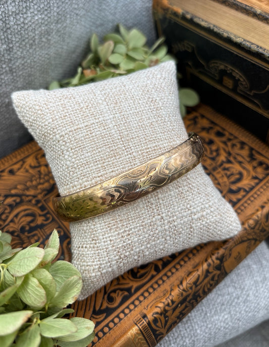 Victorian Gold Filled Bangle Bracelet