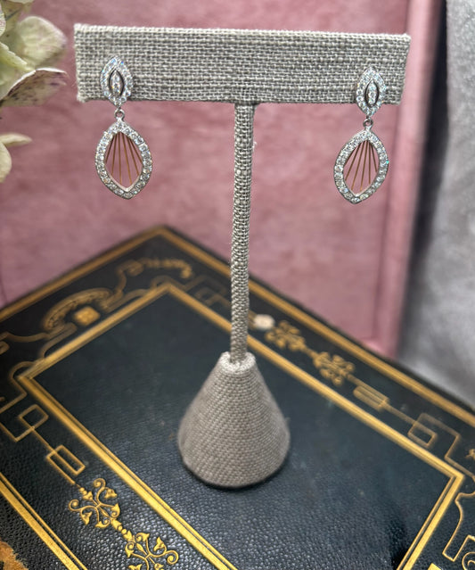 Art Deco Diamond Drop Earrings