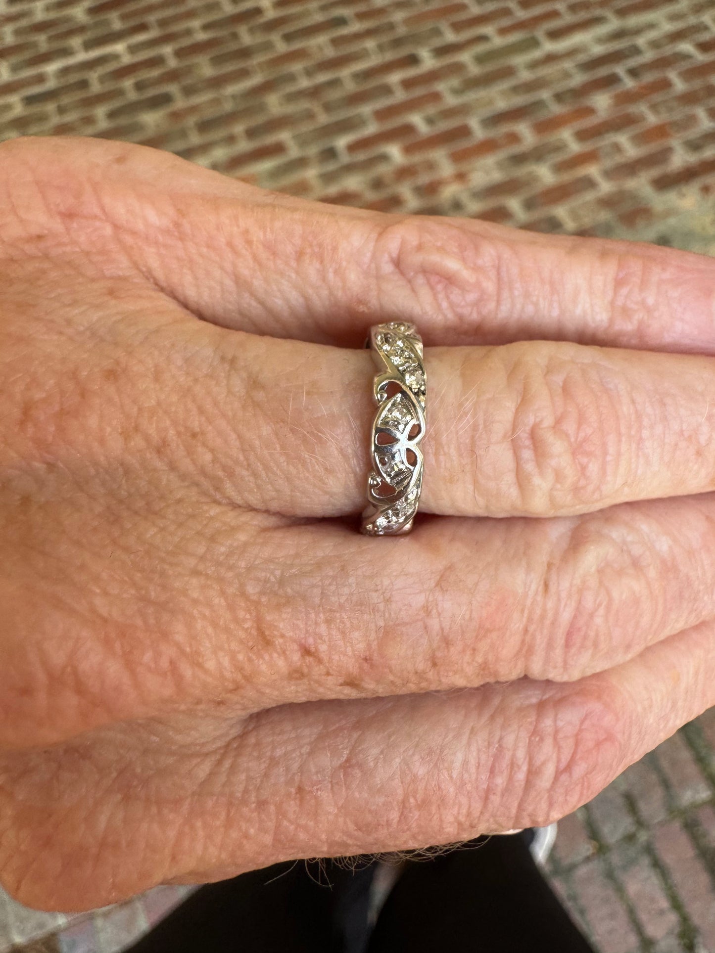 Old Filigree Diamond Ring