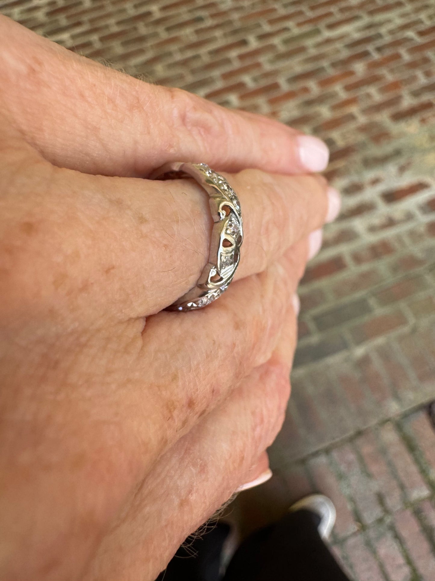 Old Filigree Diamond Ring