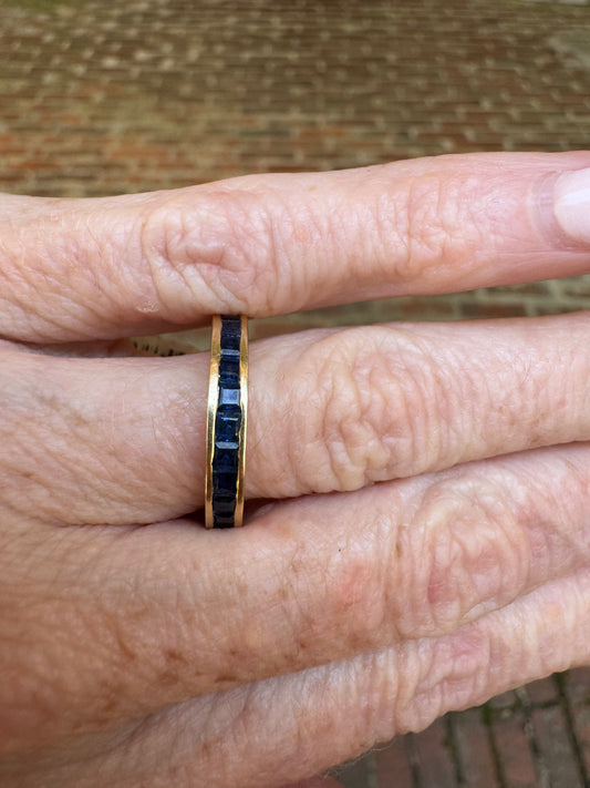 Sapphire Eternity Band