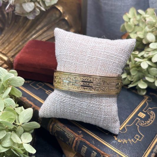 Antique Gold Filled Bangle Bracelet