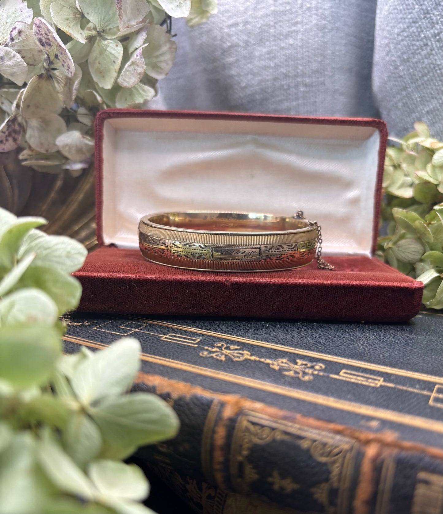 Antique Gold Filled Bangle Bracelet