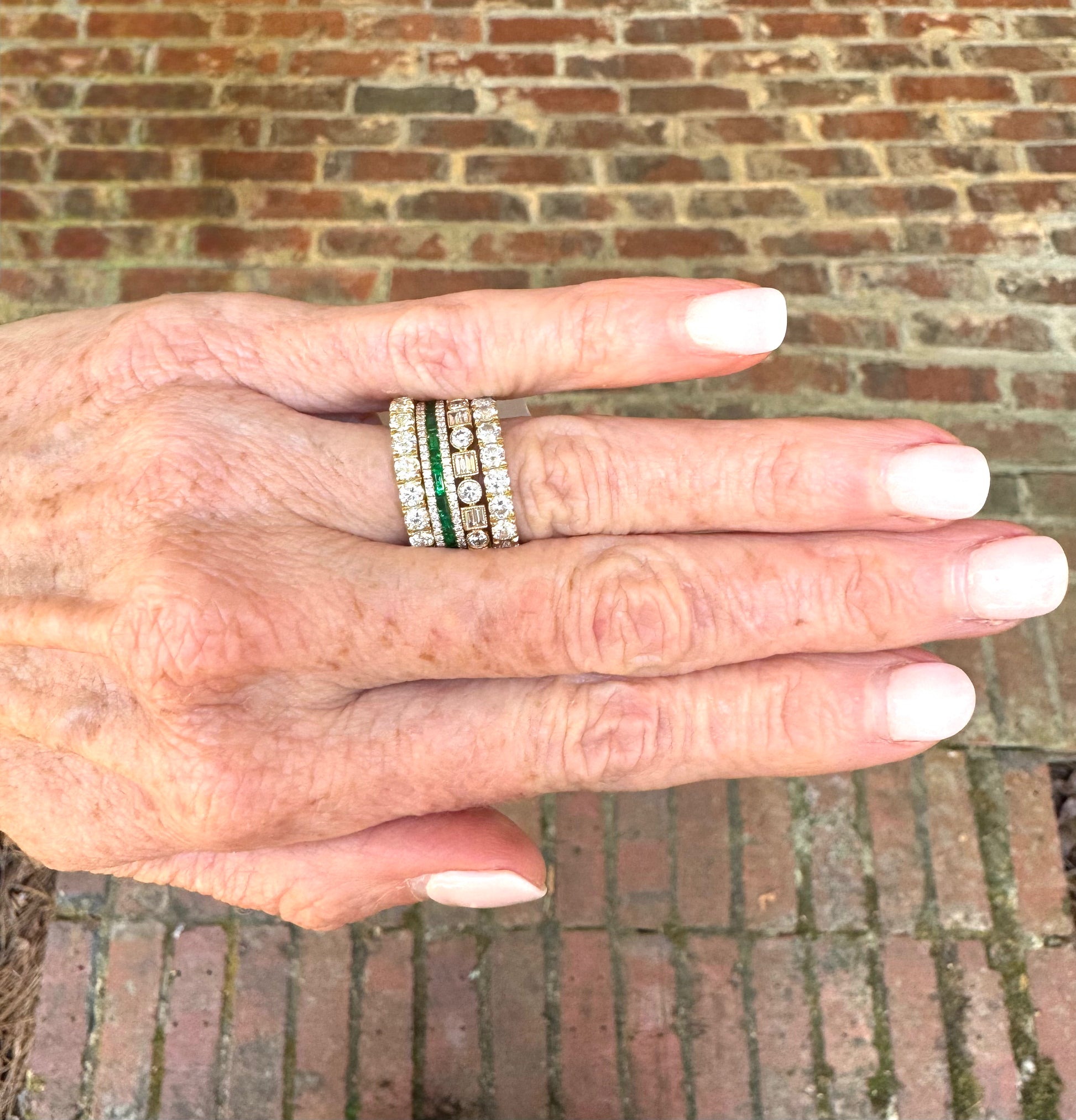 Monark Rings Diamond and Emerald Channel Ring – Monark