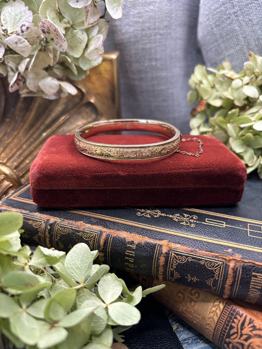 Antique Gold Filled Bangle Bracelet