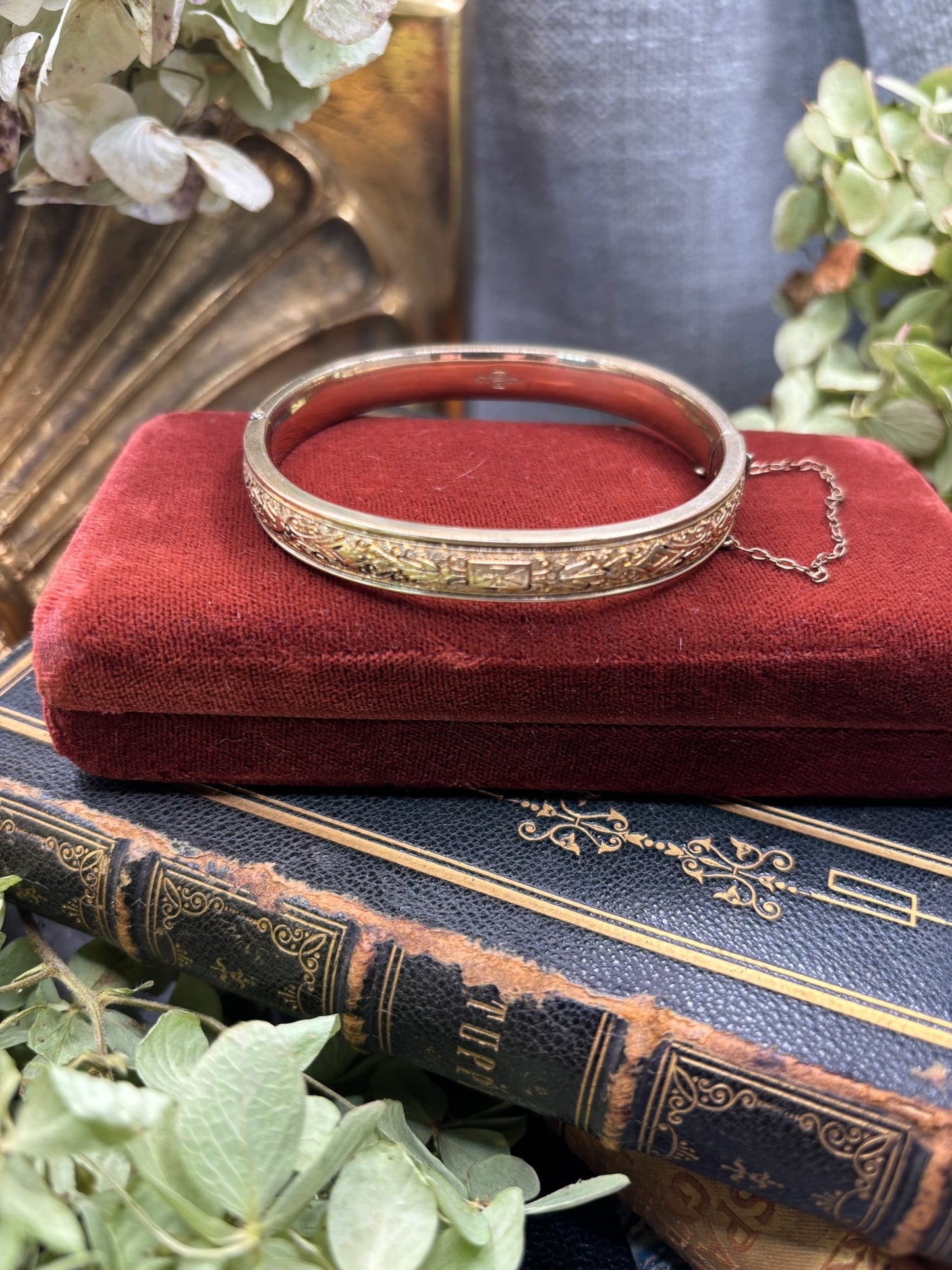Antique Gold Filled Bangle Bracelet