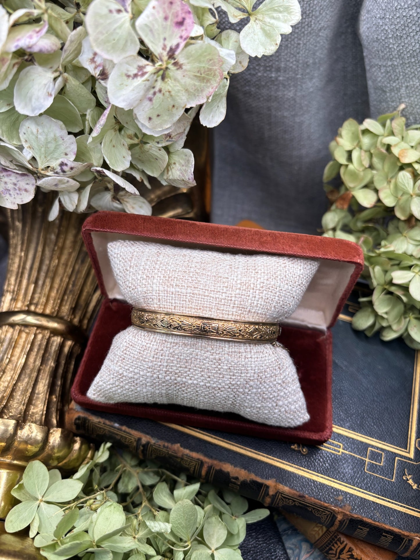 Antique Gold Filled Bangle Bracelet